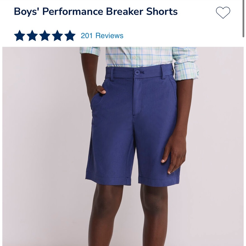 NWT Vineyard Vines Boys Breaker Performance short 16